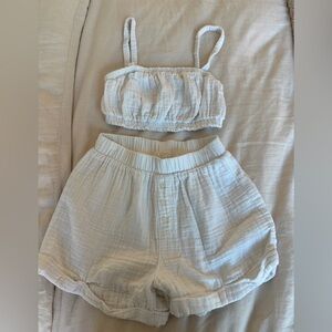 Z Supply Two-Piece Set with Crop Top and Shorts